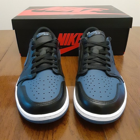 SIZE 9.5 - Air Jordan 1 Retro Low OG Mystic Navy - CZ0790-041 - AUTHENTIC NEW!!! - Picture 4 of 7